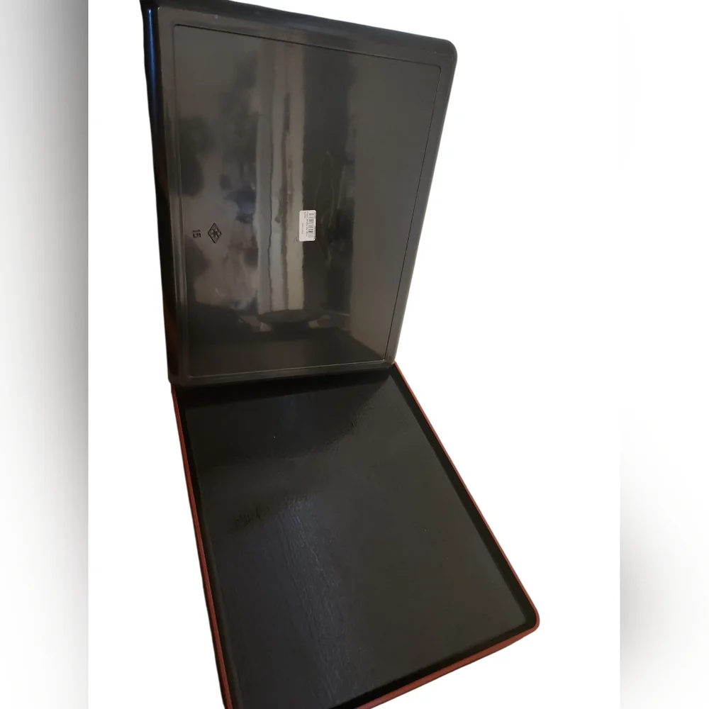 JapanBargain Plastic Serving Tray Red / Black Different Size